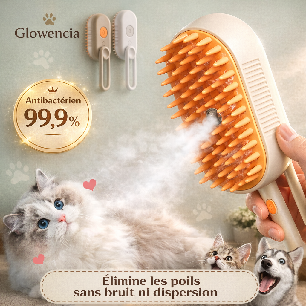 PoilClean Vapeur : La brosse vapeur anti-poils pour chat et chien