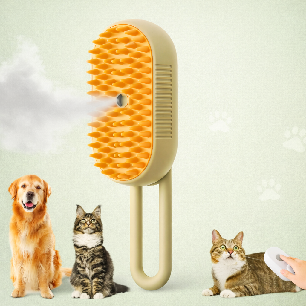 PoilClean Vapeur : La brosse vapeur anti-poils pour chat et chien